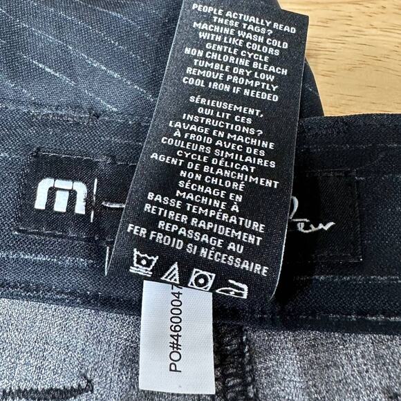 Travis Mathew NWT Hybrid Short Gray Striped Men's Size 42 In or Out of the Water - Picture 6 of 10
